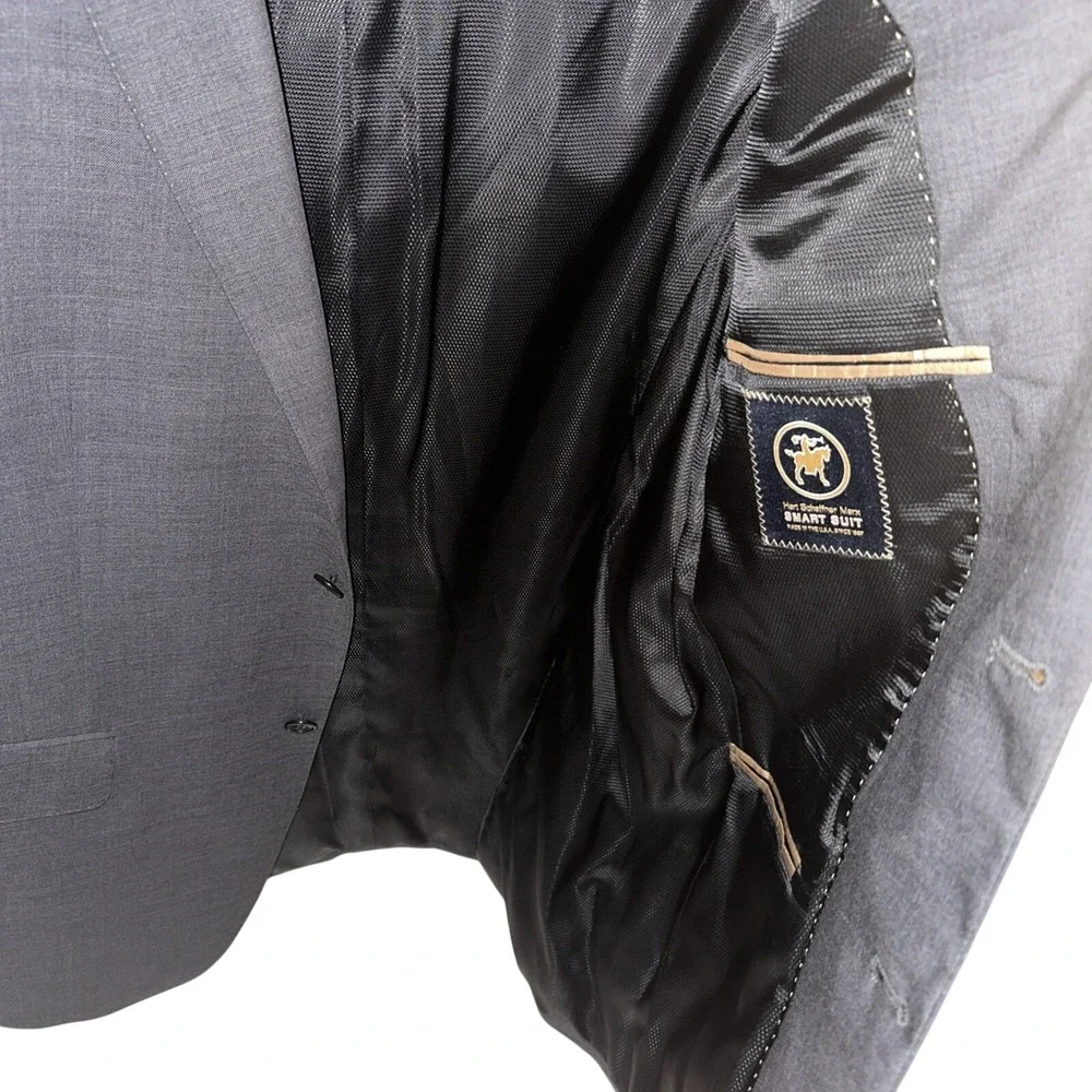 Hart Schaffner Marx Mens Smart Suit Blazer Sports Coat 41R Double Vented